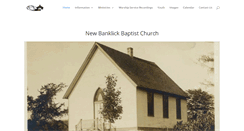 Desktop Screenshot of newbanklickbaptist.org