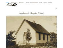 Tablet Screenshot of newbanklickbaptist.org